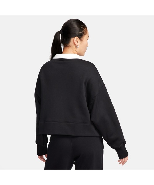 NIKE（ナイキ）の「NIKE/ナイキ WS NSW フリースL/S カーディガン（カーディガン/ボレロ・レディース・オフホワイト/ブラック・XL/L/M/S）」の3枚目の写真