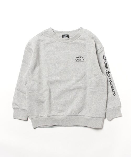 CAMP7（キャンプセブン）の「【CAMP7】バックモチーフロゴスウェット（スウェット・キッズ・グレー/ブラック・160/130/140/120/110/150）」の21枚目の写真