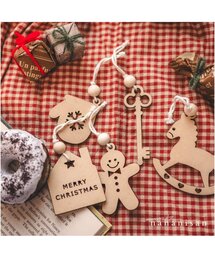 BREEZE（ブリーズ）の「【FO限定】【ハンドメイド】木製クリスマスオーナメントセット（コスチューム/パーティーグッズ・キッズ）」