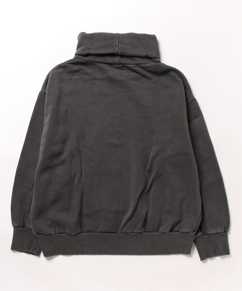 BACK NUMBER(バックナンバー)の「【BACK NUMBER】【エアリースウェット】製品染めタートルネックスウェット(スウェット・レディース・ダークグレー/キナリ・L/M)」の3枚目の写真