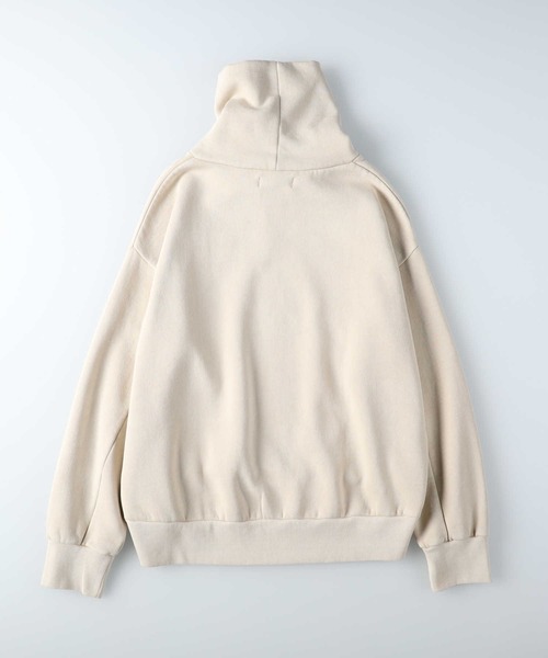 BACK NUMBER(バックナンバー)の「【BACK NUMBER】【エアリースウェット】製品染めタートルネックスウェット(スウェット・レディース・ダークグレー/キナリ・L/M)」の10枚目の写真