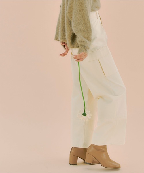 titivate(ティティベイト)の「タックカーゴパンツ(カーゴパンツ・レディース・ピンク/アイボリー/ベージュ・PS(XS-S)/S/M/L)」の2枚目の写真