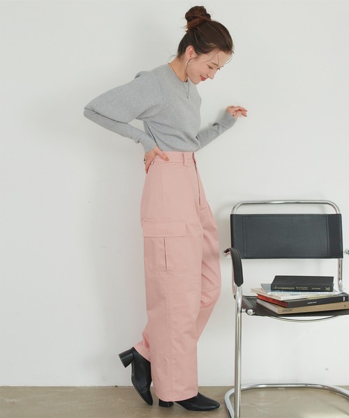 titivate(ティティベイト)の「タックカーゴパンツ(カーゴパンツ・レディース・ピンク/アイボリー/ベージュ・PS(XS-S)/S/M/L)」の18枚目の写真