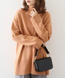 BRODIAEA タック入りハイネックプルオーバー