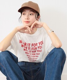 BEAMS BOY | BEAMS BOY / ラインロゴ ショートスリーブ Tシャツ(Tシャツ/カットソー)