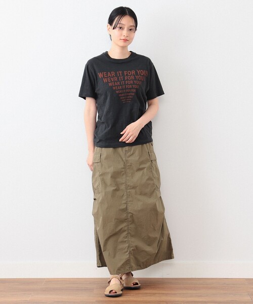 BEAMS BOY（ビームスボーイ）の「ラインロゴ ショートスリーブ Tシャツ（Tシャツ/カットソー・レディース・オフホワイト/ブラック/ピンク・FREE）」の19枚目の写真