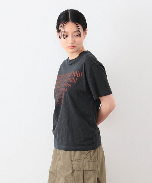 BEAMS BOY（ビームスボーイ）の「ラインロゴ ショートスリーブ Tシャツ（Tシャツ/カットソー・レディース・オフホワイト/ブラック/ピンク・FREE）」の13枚目の写真