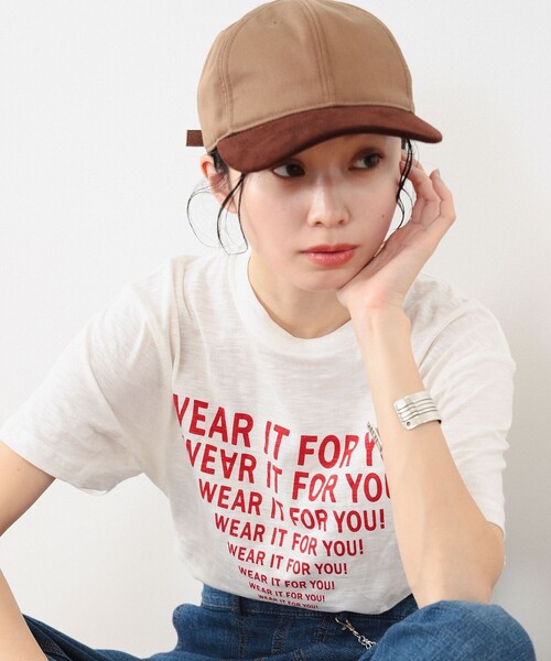 BEAMS BOY（ビームスボーイ）の「ラインロゴ ショートスリーブ Tシャツ（Tシャツ/カットソー・レディース・オフホワイト/ブラック/ピンク・FREE）」の12枚目の写真