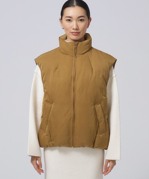 GALLEST(ギャレスト)の「コクーンタフタベスト(その他アウター・レディース・ブラック/ブラウン系/アイボリー・38/34)」の21枚目の写真