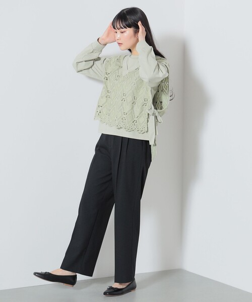 ビームスBEAMS レディースレースベスト BEAMS WOMEN｜レース ハイネック ジップ ベスト | Rakuten