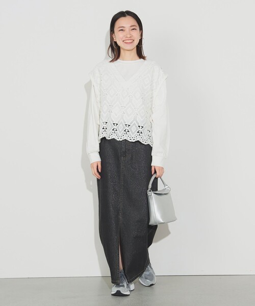 セール】レースベスト セット プルオーバー（Tシャツ/カットソー
