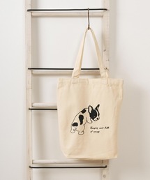 make a ray!（メイク ア レイ！）の「線画イラストデザイン アニマルプリント キャンバス トートバッグ（トートバッグ）」