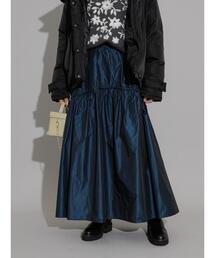 Te chichi CLASSIC | タフタティアードギャザースカート(スカート)