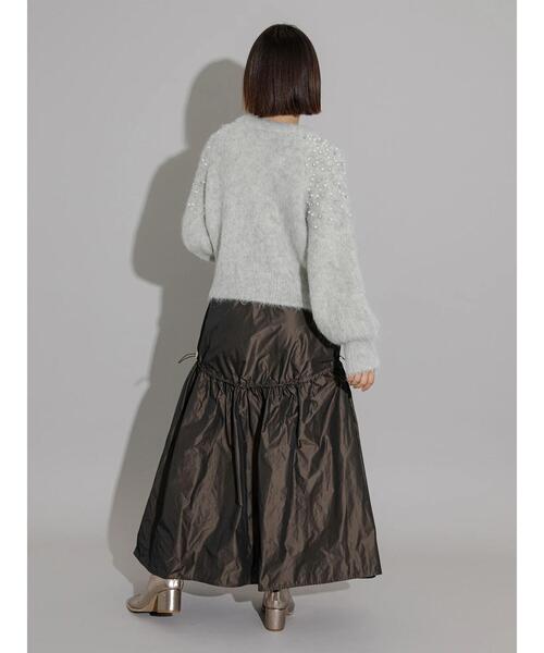 Te chichi CLASSIC（テチチクラシック）の「タフタティアードギャザースカート（スカート・レディース・ブラウン/グリーン・F）」の7枚目の写真