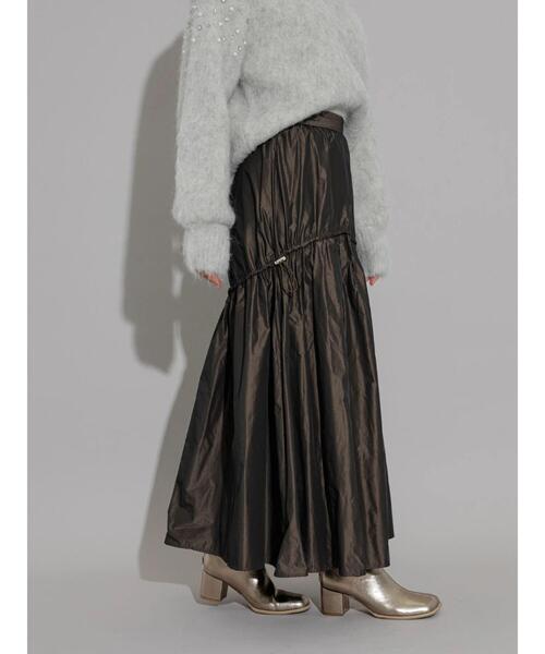 Te chichi CLASSIC（テチチクラシック）の「タフタティアードギャザースカート（スカート・レディース・ブラウン/グリーン・F）」の21枚目の写真