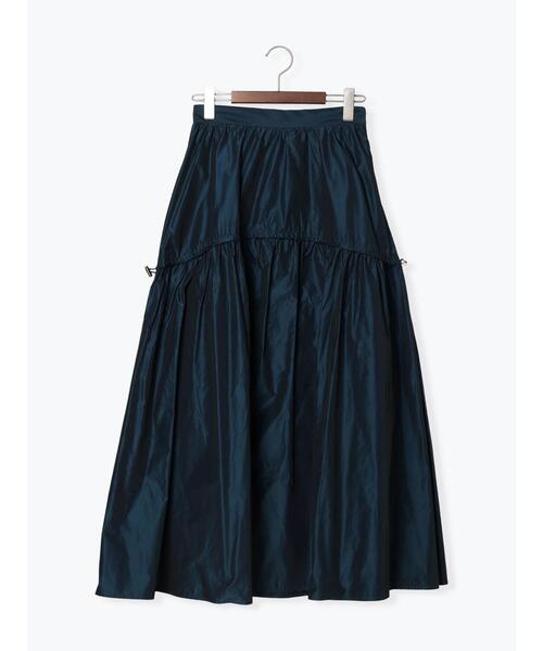 Te chichi CLASSIC（テチチクラシック）の「タフタティアードギャザースカート（スカート・レディース・ブラウン/グリーン・F）」の20枚目の写真