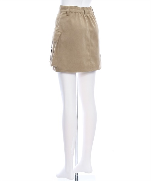 clear(クリア)の「インパン付きコーデュロイカーゴミニスカート(スカート・レディース・チャコールグレー/ブラック/ベージュ・S/M)」の6枚目の写真
