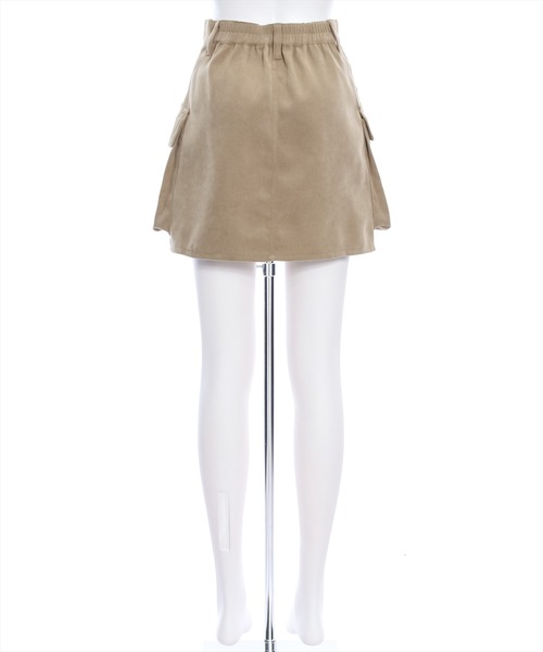 clear(クリア)の「インパン付きコーデュロイカーゴミニスカート(スカート・レディース・チャコールグレー/ブラック/ベージュ・S/M)」の7枚目の写真