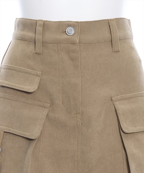 clear(クリア)の「インパン付きコーデュロイカーゴミニスカート(スカート・レディース・チャコールグレー/ブラック/ベージュ・S/M)」の8枚目の写真