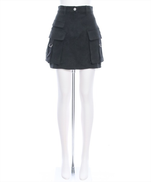 clear(クリア)の「インパン付きコーデュロイカーゴミニスカート(スカート・レディース・チャコールグレー/ブラック/ベージュ・S/M)」の12枚目の写真