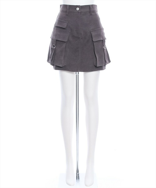 clear(クリア)の「インパン付きコーデュロイカーゴミニスカート(スカート・レディース・チャコールグレー/ブラック/ベージュ・S/M)」の18枚目の写真