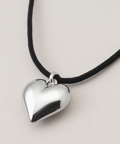 U by SPICK&SPAN（ユーバイスピックアンドスパン）の「Heart Choker（ネックレス・レディース・シルバー・FREE）」の6枚目の写真