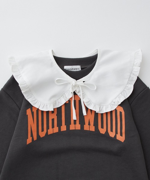 CIAOPANIC TYPY（チャオパニックティピー）の「【KIDS】フリルビッグカラー付け襟（付け襟・キッズ・ホワイト・FREE）」の2枚目の写真