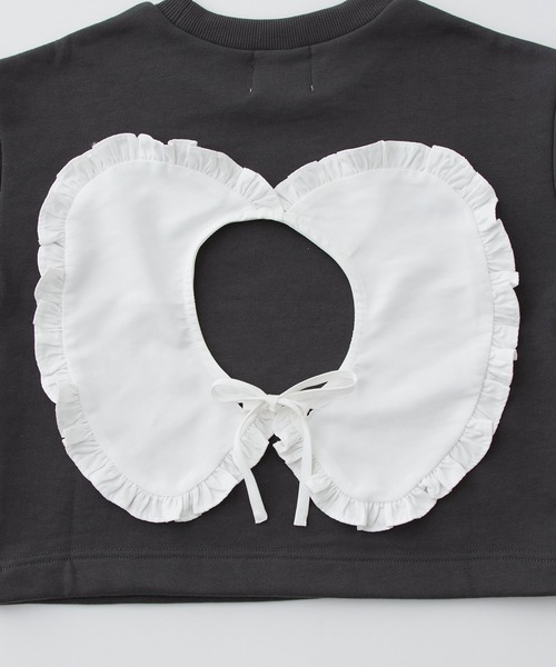 CIAOPANIC TYPY（チャオパニックティピー）の「【KIDS】フリルビッグカラー付け襟（付け襟・キッズ・ホワイト・FREE）」の4枚目の写真
