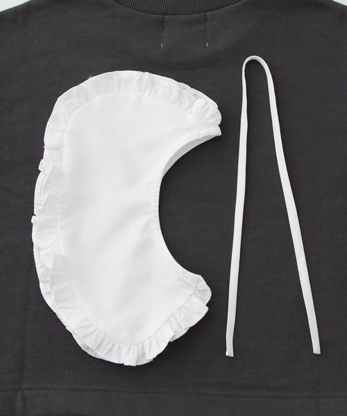 CIAOPANIC TYPY（チャオパニックティピー）の「【KIDS】フリルビッグカラー付け襟（付け襟・キッズ・ホワイト・FREE）」の5枚目の写真