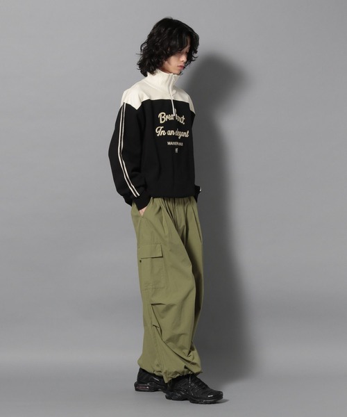 Anui（アニュイ）の「【UNISEX】ハーフＺＩＰバイカラースウェット（スウェット・レディース・オフホワイト/ネイビー/ブラック・MEDIUM/LARGE）」の17枚目の写真