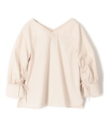 MACPHEE（マカフィー）の「ストライプシャーリング Vネックブラウス（シャツ/ブラウス）」