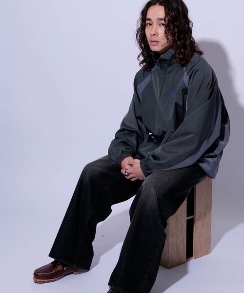 re_k by JUNRED（レクバイジュンレッド）の「re_k by JUNRED / ヴィンテージカラーオーバーワイドデニム（デニムパンツ・メンズ・ブラック/ネイビー・L/S/M）」の3枚目の写真