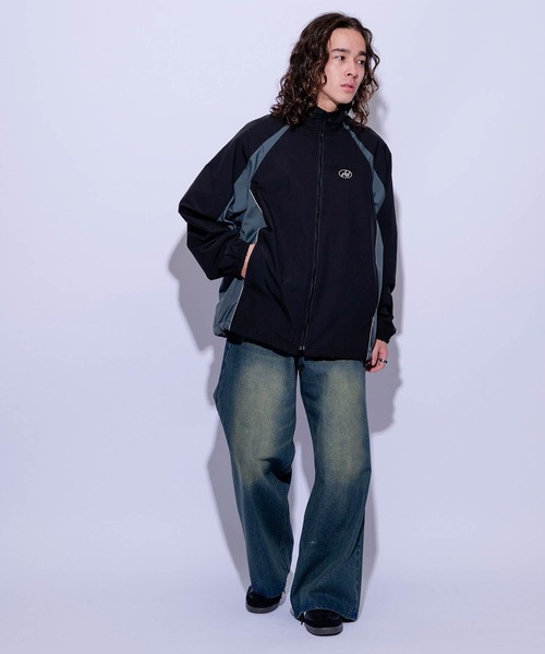 re_k by JUNRED（レクバイジュンレッド）の「re_k by JUNRED / ヴィンテージカラーオーバーワイドデニム（デニムパンツ・メンズ・ブラック/ネイビー・L/S/M）」の12枚目の写真