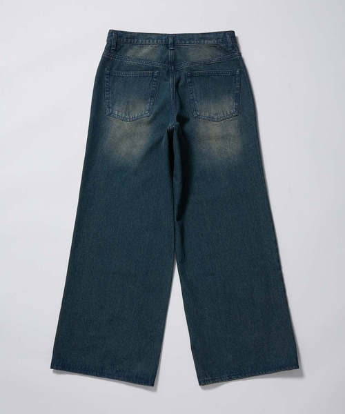 re_k by JUNRED（レクバイジュンレッド）の「re_k by JUNRED / ヴィンテージカラーオーバーワイドデニム（デニムパンツ・メンズ・ブラック/ネイビー・L/S/M）」の17枚目の写真