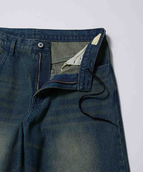 re_k by JUNRED（レクバイジュンレッド）の「re_k by JUNRED / ヴィンテージカラーオーバーワイドデニム（デニムパンツ・メンズ・ブラック/ネイビー・L/S/M）」の19枚目の写真