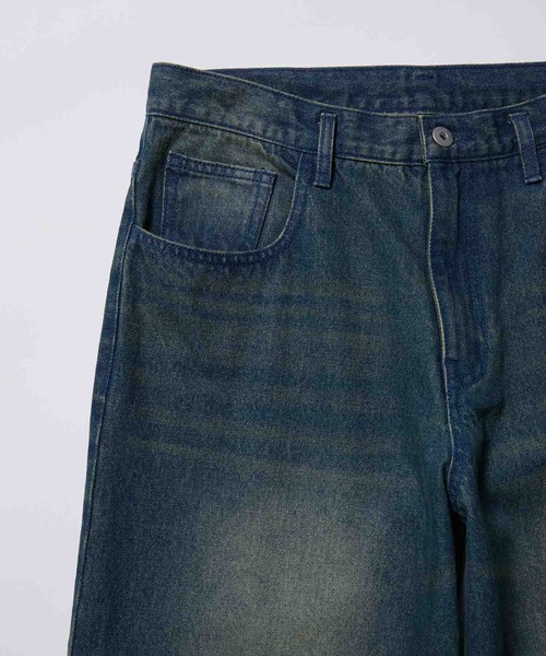 re_k by JUNRED（レクバイジュンレッド）の「re_k by JUNRED / ヴィンテージカラーオーバーワイドデニム（デニムパンツ・メンズ・ブラック/ネイビー・L/S/M）」の20枚目の写真