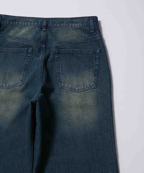 re_k by JUNRED（レクバイジュンレッド）の「re_k by JUNRED / ヴィンテージカラーオーバーワイドデニム（デニムパンツ・メンズ・ブラック/ネイビー・L/S/M）」の21枚目の写真