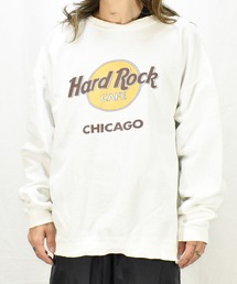 【ヴィンテージ古着】90's Hard Rock CAFE / ハードロックカフェ ロゴ クルーネックスウェット USA製