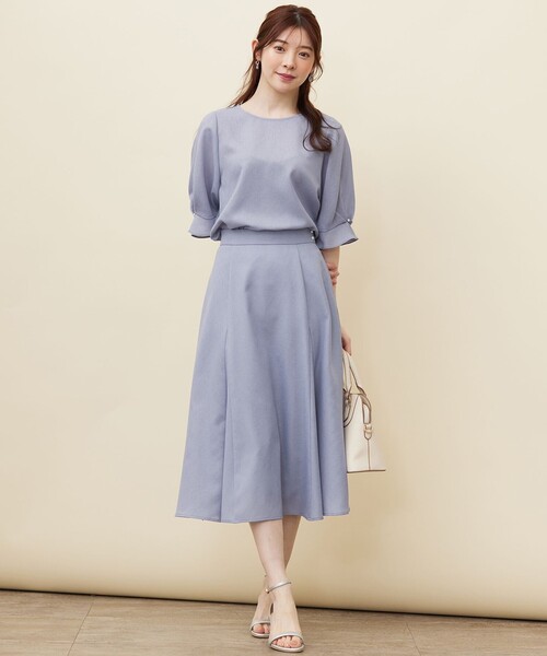 ANY SIS（エニィスィス）の「【速乾・接触冷感】スムージーポリエステル クルーネック ブラウス（シャツ/ブラウス・レディース・グレー系/ネイビー系9/ピンク系/スカイブルー系/パイングリーン系・2）」の15枚目の写真