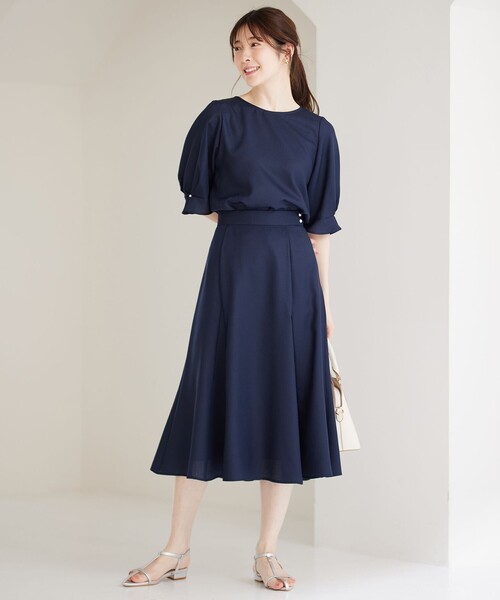 ANY SIS（エニィスィス）の「【速乾・接触冷感】スムージーポリエステル クルーネック ブラウス（シャツ/ブラウス・レディース・グレー系/ネイビー系9/ピンク系/スカイブルー系/パイングリーン系・2）」の16枚目の写真