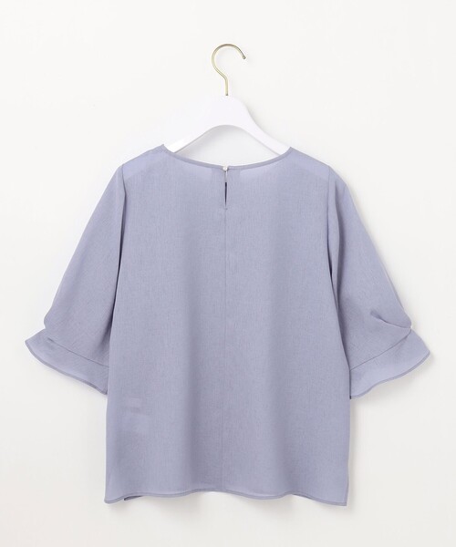 ANY SIS（エニィスィス）の「【速乾・接触冷感】スムージーポリエステル クルーネック ブラウス（シャツ/ブラウス・レディース・グレー系/ネイビー系9/ピンク系/スカイブルー系/パイングリーン系・2）」の19枚目の写真