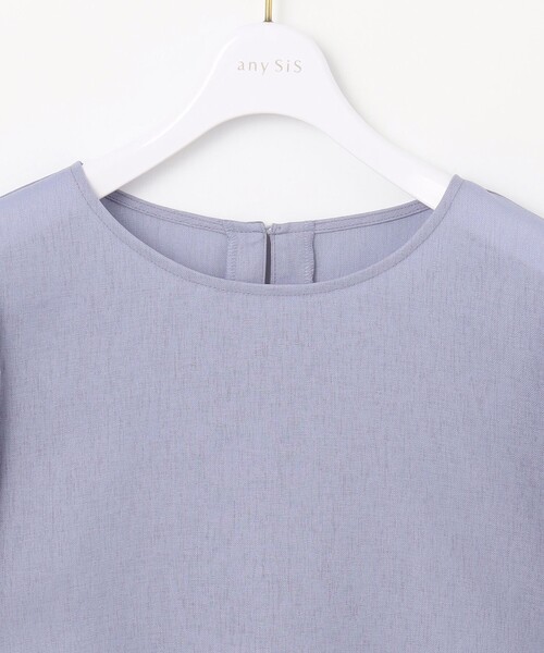 ANY SIS（エニィスィス）の「【速乾・接触冷感】スムージーポリエステル クルーネック ブラウス（シャツ/ブラウス・レディース・グレー系/ネイビー系9/ピンク系/スカイブルー系/パイングリーン系・2）」の20枚目の写真