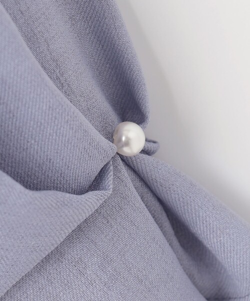 ANY SIS（エニィスィス）の「【速乾・接触冷感】スムージーポリエステル クルーネック ブラウス（シャツ/ブラウス・レディース・グレー系/ネイビー系9/ピンク系/スカイブルー系/パイングリーン系・2）」の22枚目の写真