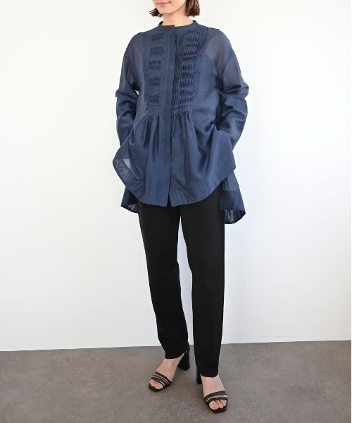 新品タグ付き✨MARILYN MOON モダンシアー2wayスリーブブラウス MARILYN MOON(マリリンムーン)｜2wayスパイラルタフタブラウス