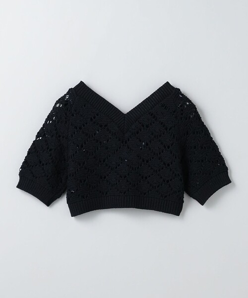 6 ROKU BEAUTY＆YOUTH ロク 日本製 WOOL RIB V NECK PULLOVER