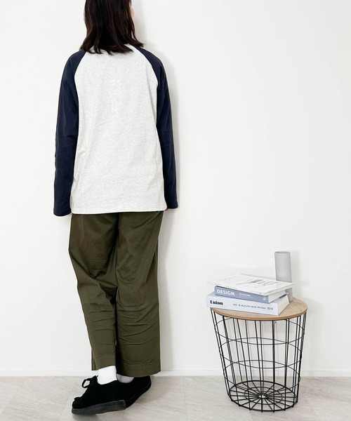 Ritzy(リッツィー)の「16/天竺ラグラン 切り替えプリント Tシャツ(CARBURETOR) レディース メンズ(Tシャツ/カットソー・メンズ・アッシュ/ホワイト/ベージュ・X-LARGE/LARGE/MEDIUM)」の16枚目の写真