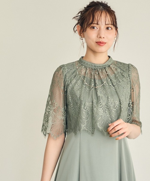 12Twelve Agenda（トゥエルブ　アジェンダ）の「【組み合わせ自由】【結婚式】スクエアネック前後差ヘムフレアワンピース（ドレス・レディース・ブラウン/カーキ/ネイビー/ミント・M）」の22枚目の写真