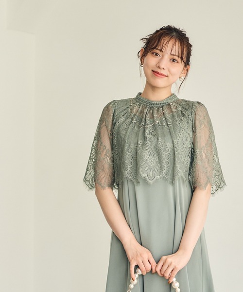 12Twelve Agenda（トゥエルブ　アジェンダ）の「【組み合わせ自由】【結婚式】スクエアネック前後差ヘムフレアワンピース（ドレス・レディース・ブラウン/カーキ/ネイビー/ミント・M）」の20枚目の写真