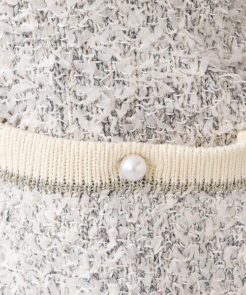index（インデックス）の「◆ファンシーツイードカーディガン/パール調ボタン【洗える】（カーディガン/ボレロ・レディース・グレー系3/ブルー系8/ライトイエロー系4・40/38/42/36）」の12枚目の写真