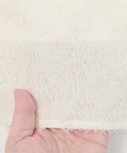 UR'S（ユアーズ）の「シャギージャガードVネックフレアトップス（タンクトップ・レディース・ブラック/アイボリー・L/M/S）」の19枚目の写真